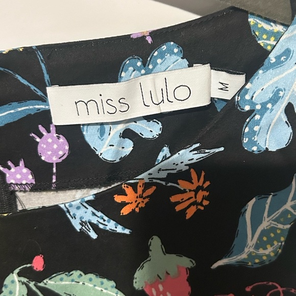 Miss Lulo Floral Print Dress Medium - Picture 3 of 6